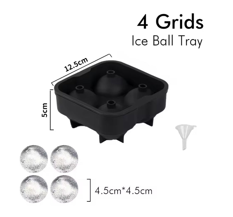 4 Sphere Mocktail Ice Tray