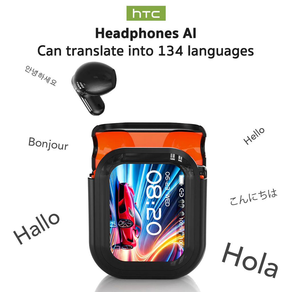 AuraSync Pro: Bluetooth 5.4 Earphones with LED Display, HiFi Sound & AI Translation