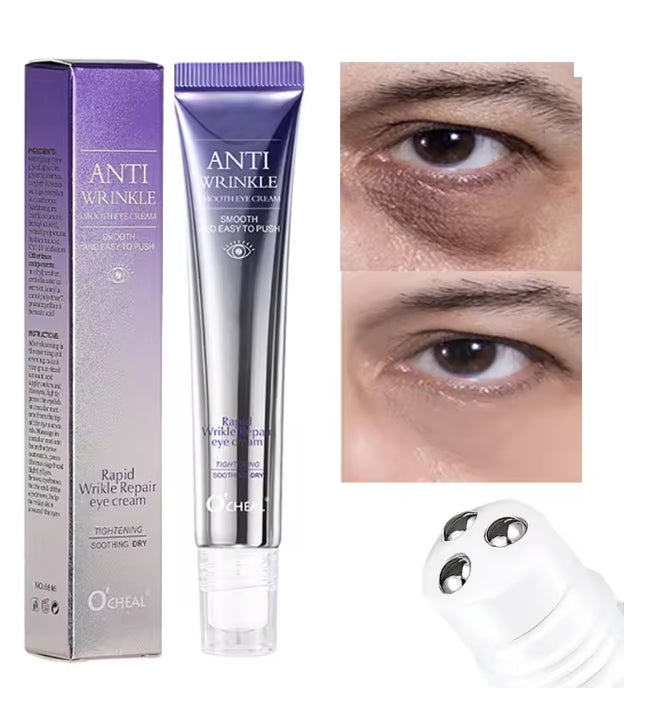 Anti-Wrinkle & Dark Circle Eye Cream with Roller Massager