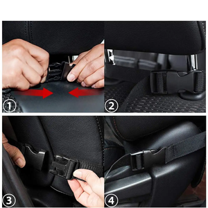 Dual R-Car Back Seat Organizer with Touchscreen Tablet Holder (2-Pack)