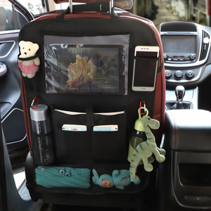Dual R-Car Back Seat Organizer with Touchscreen Tablet Holder (2-Pack)