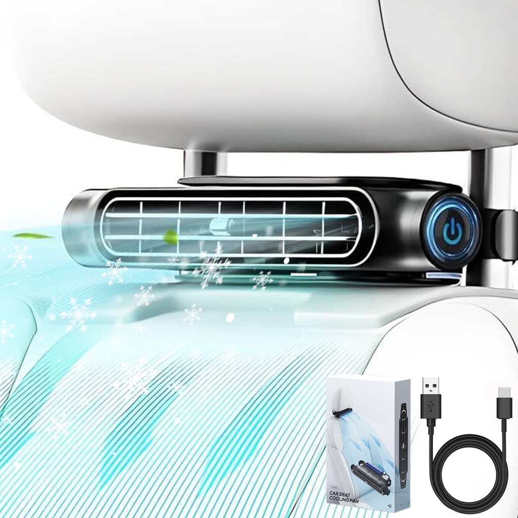 CoolCruze  Rechargeable Car Backseat Fan for All Vehicles