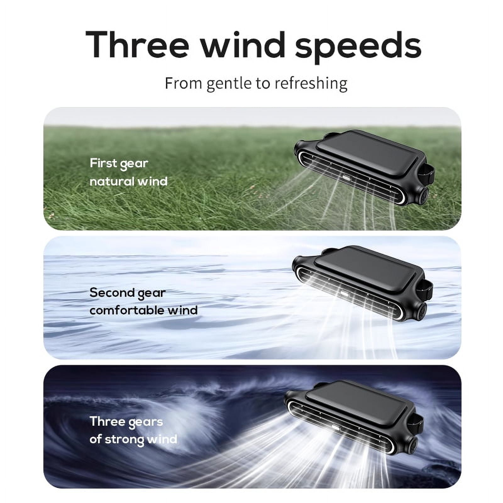 CoolCruze  Rechargeable Car Backseat Fan for All Vehicles